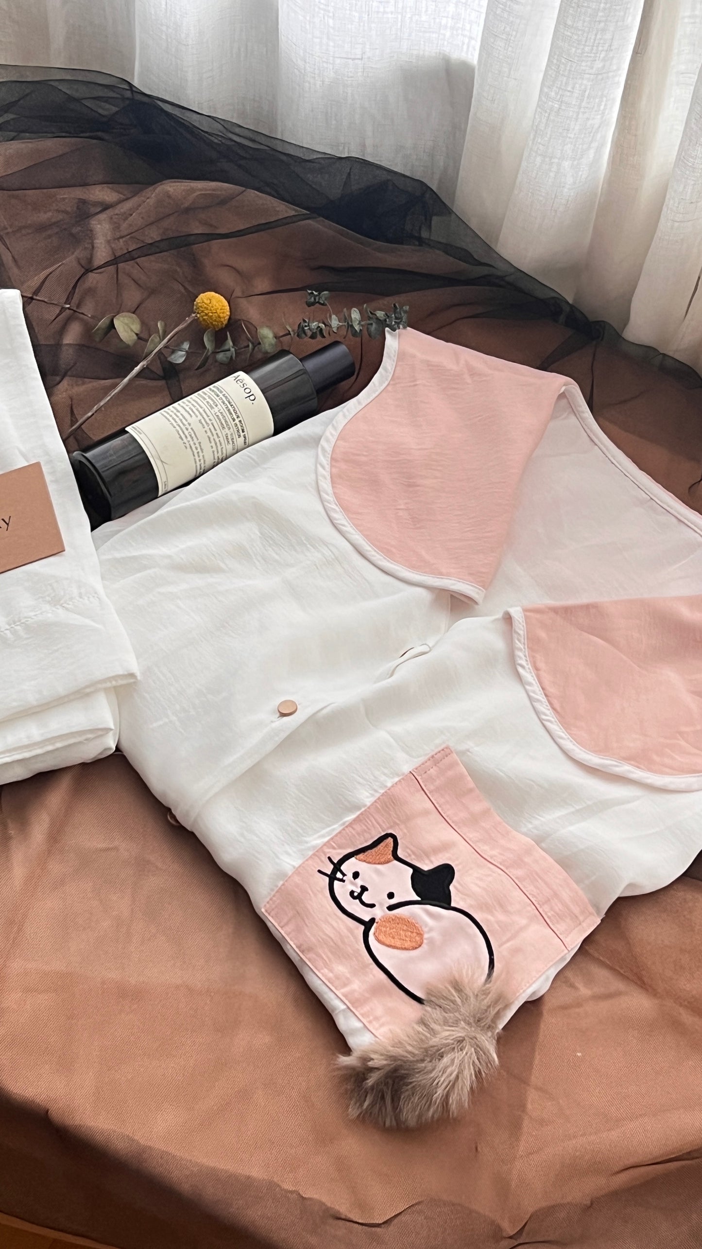 Cat Tail Pajama Set