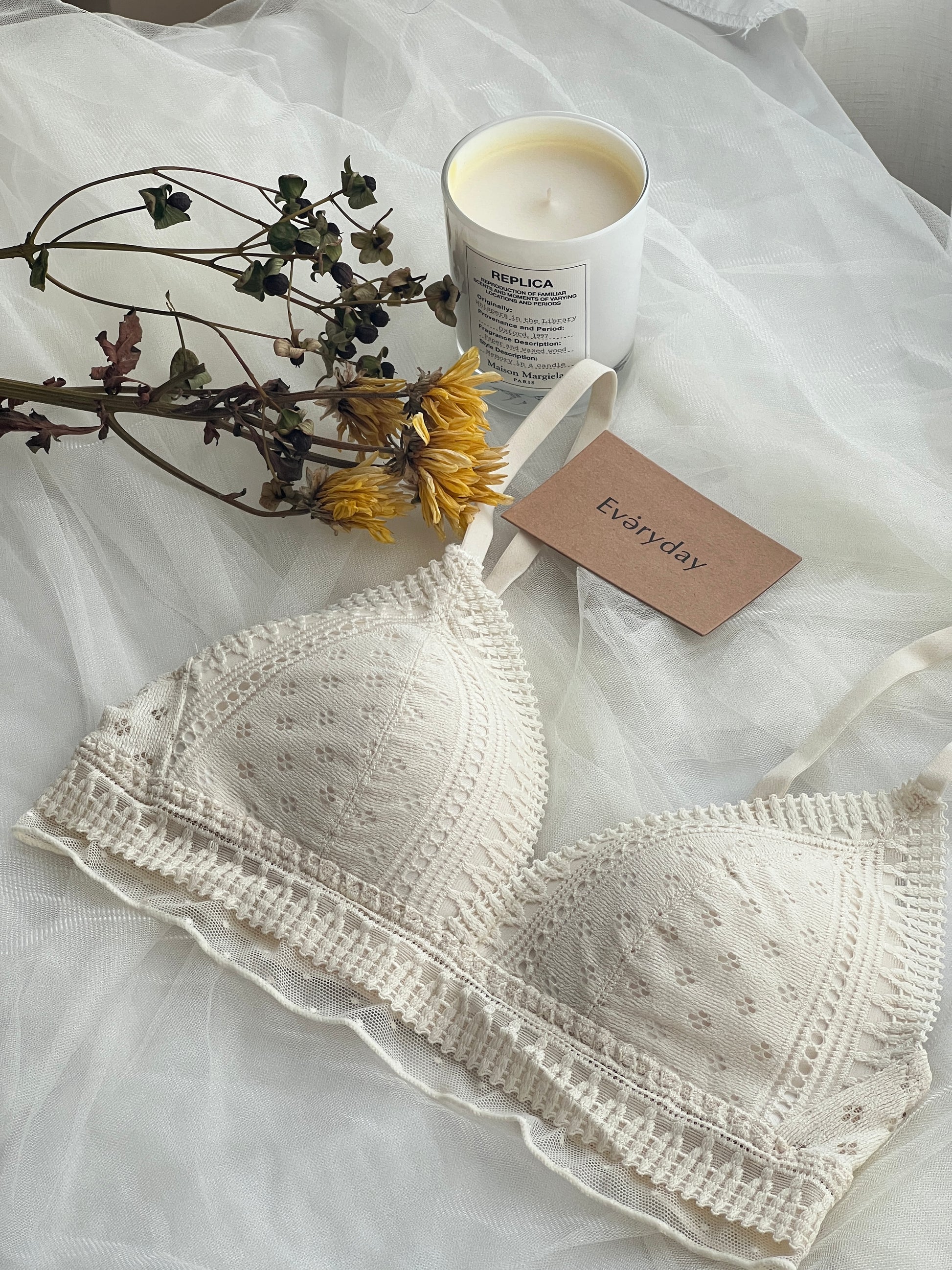 Next Big Thing Lace Bralette In Natural • Impressions Online Boutique
