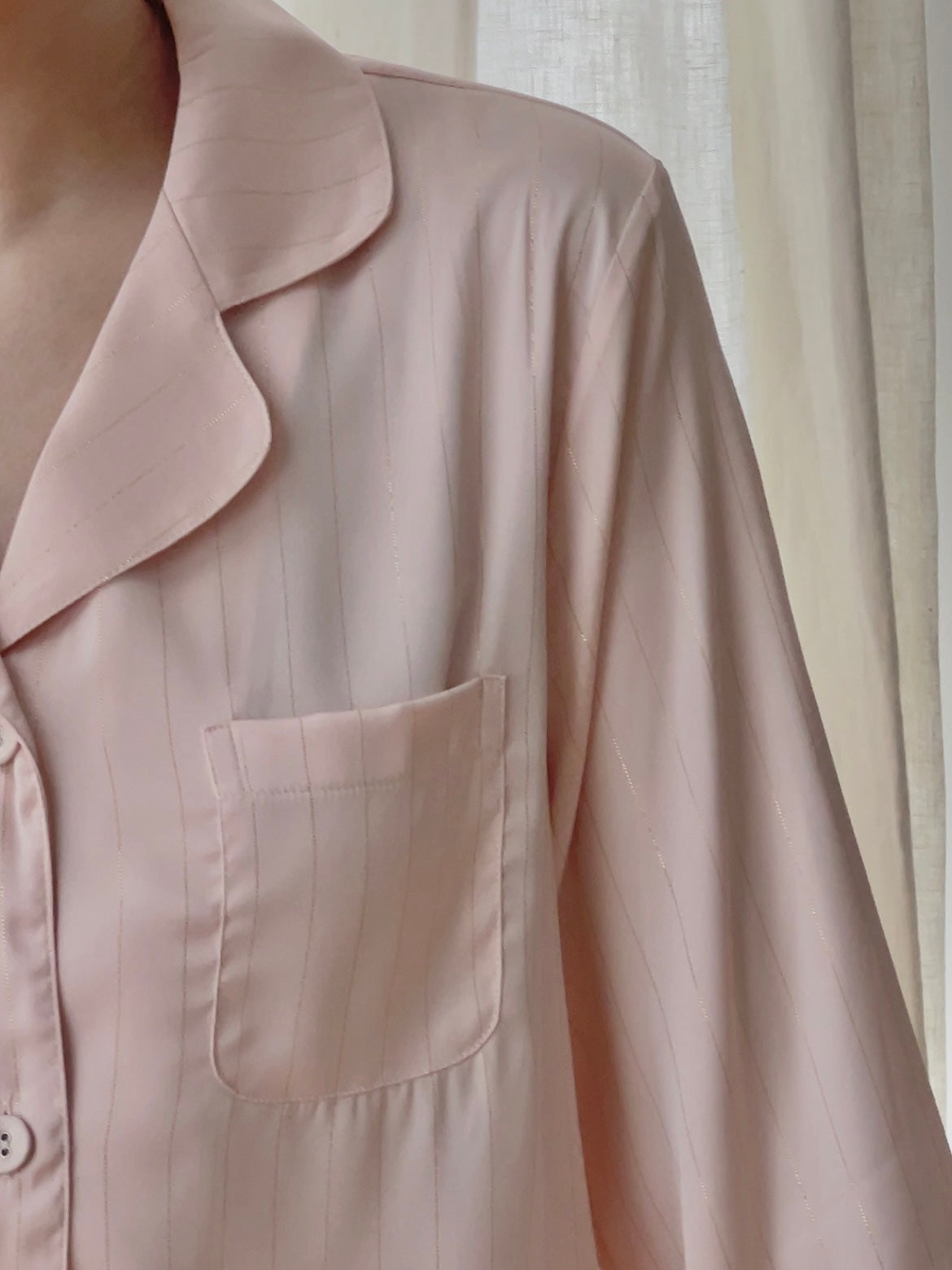 Pink Silk Pajama Set